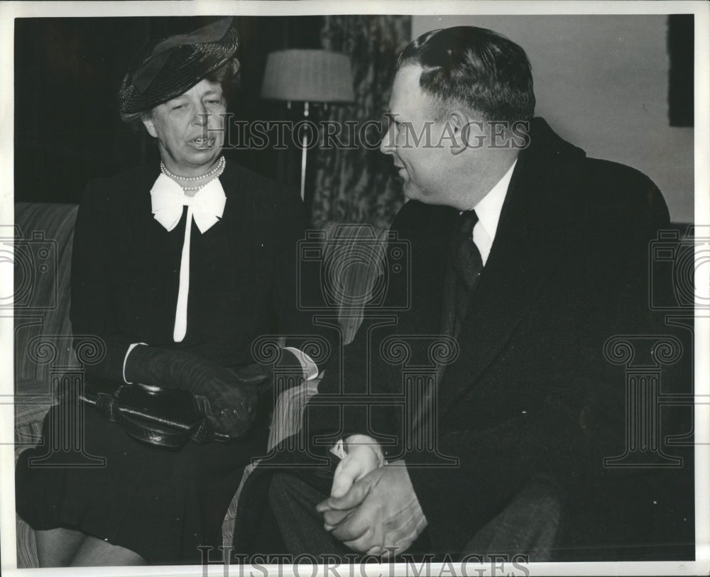 1941 Eleanor Roosevelt Michigan State Visit - Historic Images