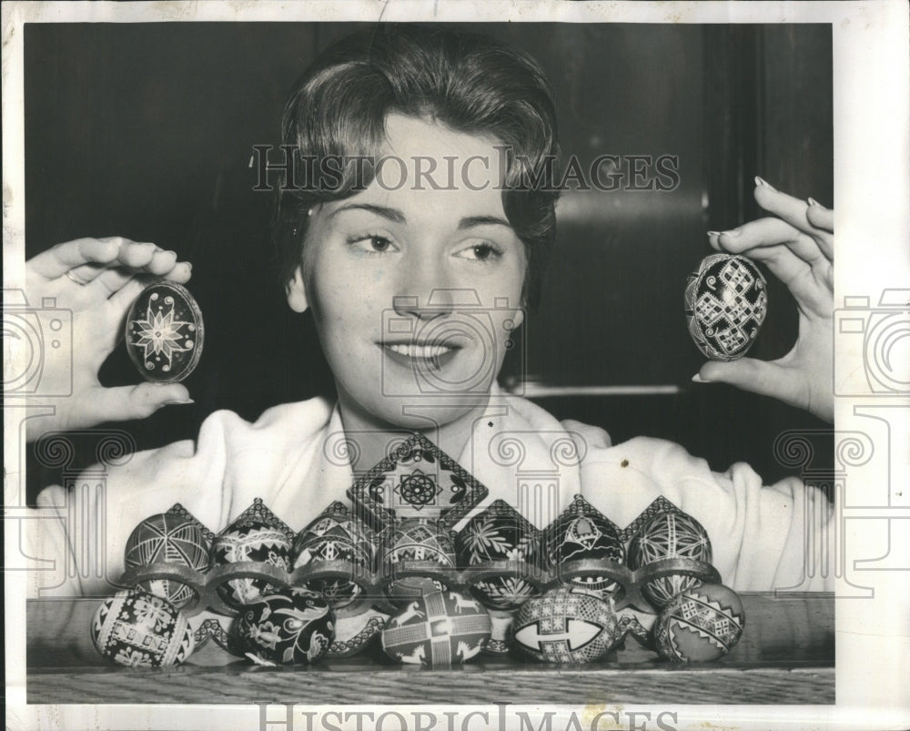 1959 Ukranian Easter Eggs Chicago - Historic Images