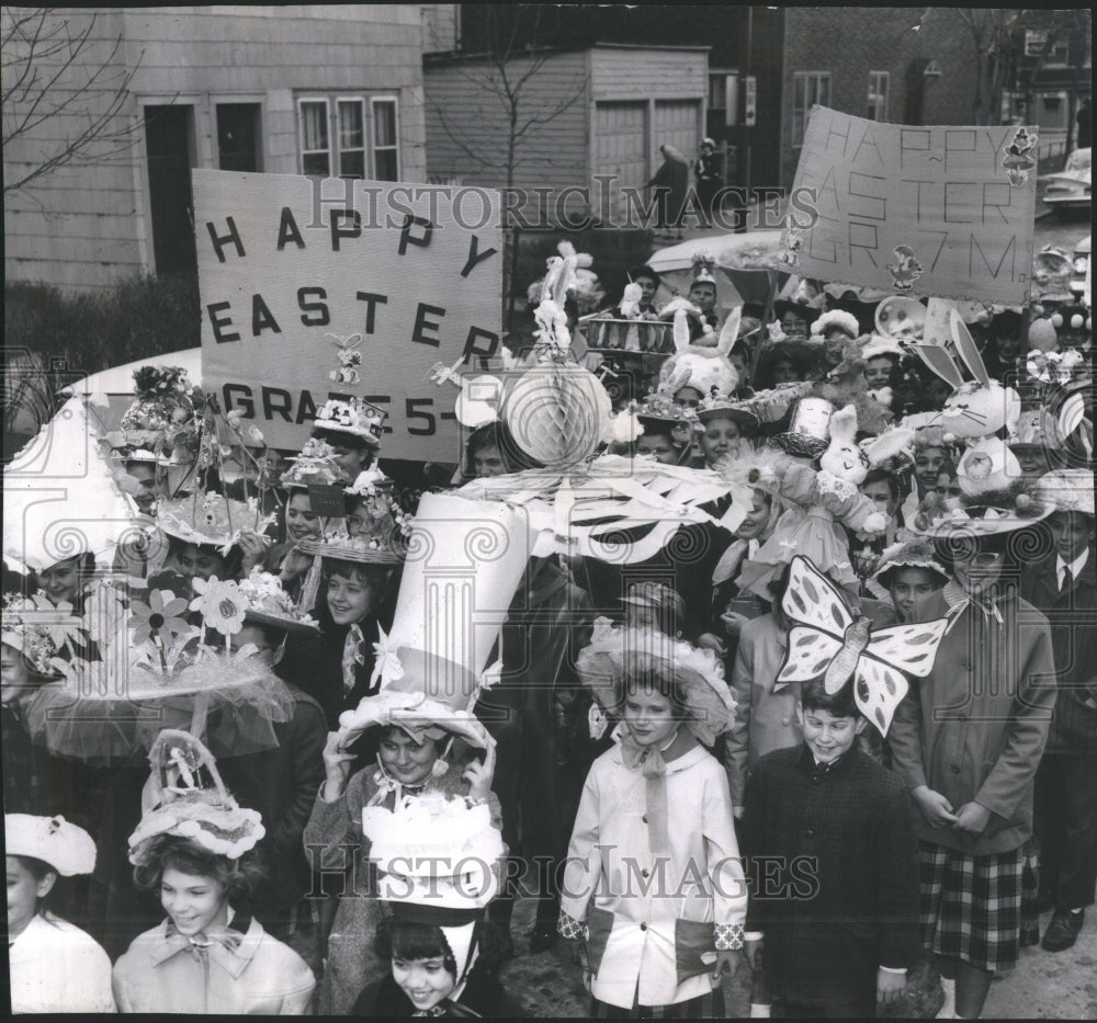 1962 St Francis Xavier School Easter Parade - Historic Images