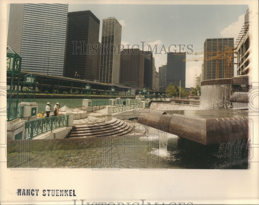 1990 Riverside Plaza Centennial Fountain - Historic Images