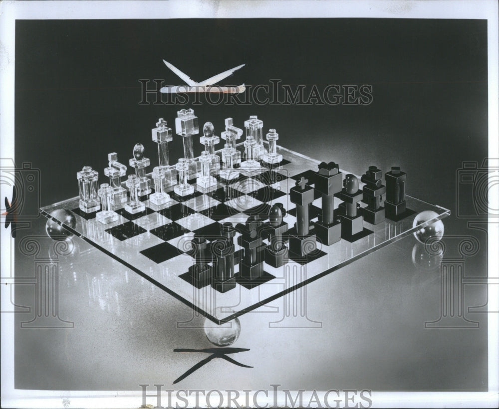 19725 Chess Game Square Checkered Board - Historic Images