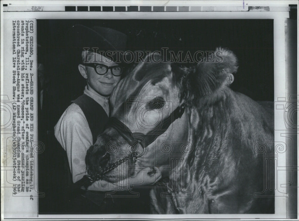 1969 Brad Lindskog Prophetstown Pride Steer - Historic Images