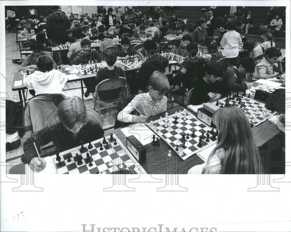 1987 Hope Middle School Chess Competition - Historic Images