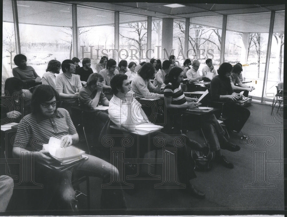 1974 Atmosphere Modern Classroom Devery - Historic Images