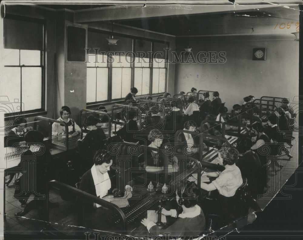 1924 Detroit New Auditorium Room Mens Women - Historic Images