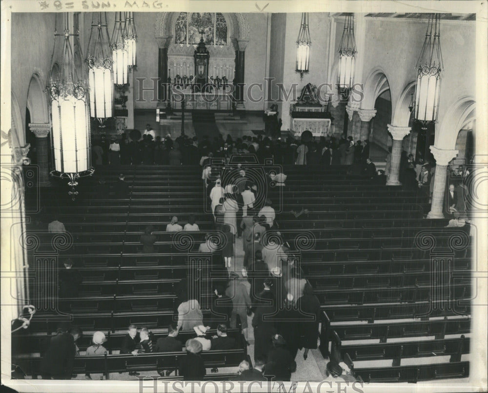 1939 Church Shrine ALtar Background Sight - Historic Images