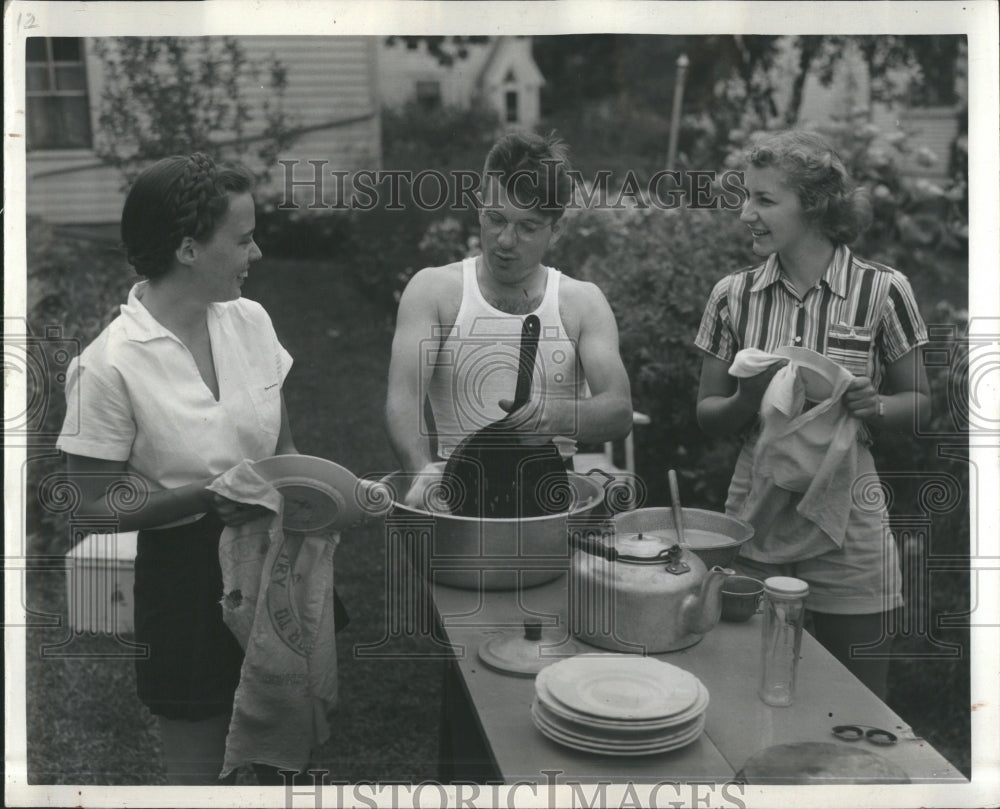 1939 Chicago Myers College Illinois Dishes - Historic Images