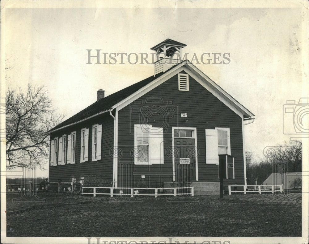 1966 Red School House Irwin City High - Historic Images