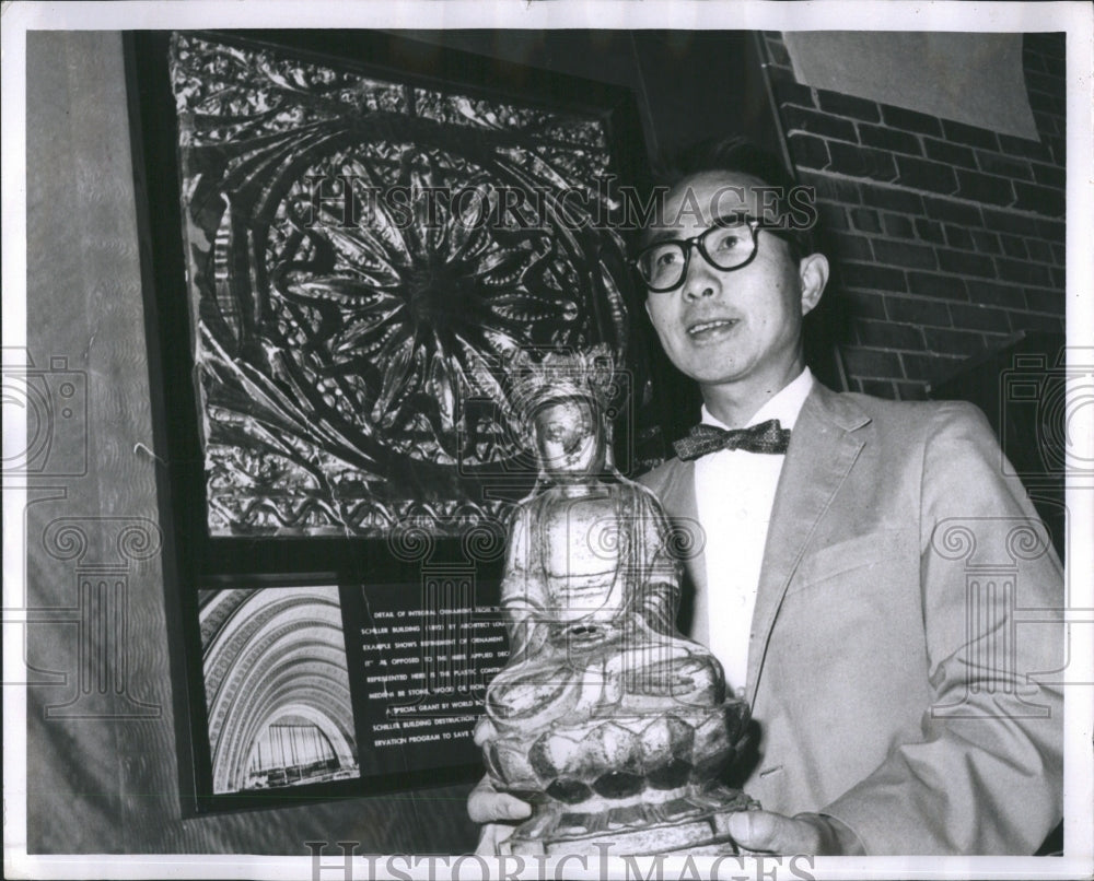 1965 Bronze Boddhisattva Beloit College Art - Historic Images