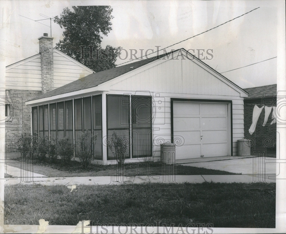 1985 Screened Porch Garage Skokie Chicago - Historic Images