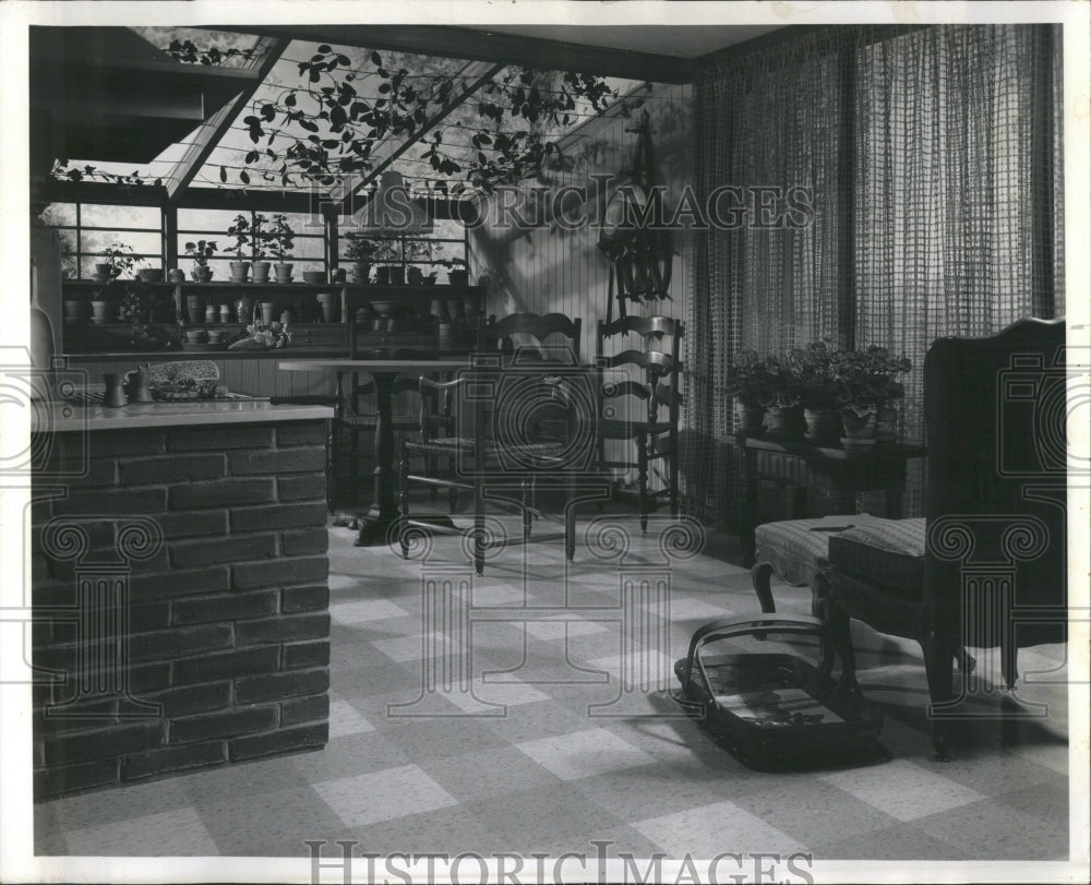 1963 Garage Converted Into Family Room - Historic Images