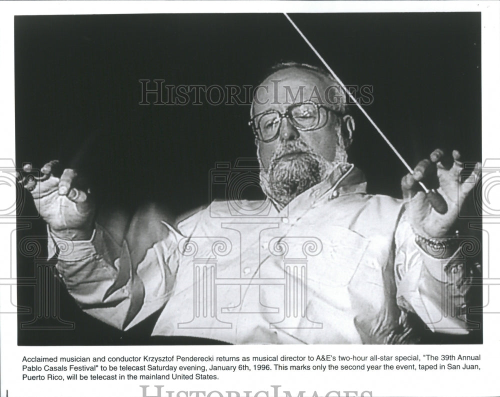 1996 Conductor Krzysztof Penderecki - Historic Images