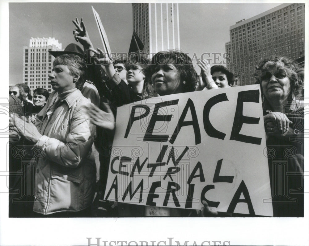 1987 Rally Against Nazi Police Aid Kern - Historic Images