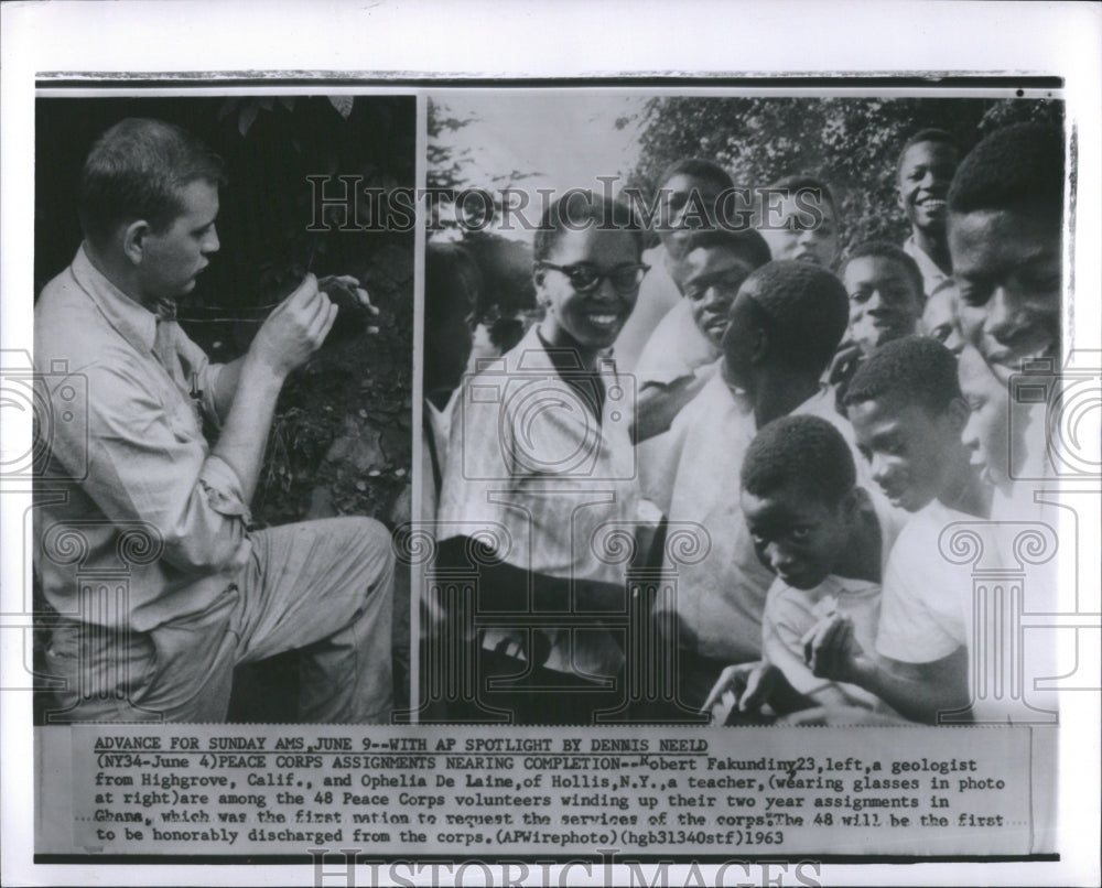 1963 Peace Corps Ghana Assignment Complete - Historic Images