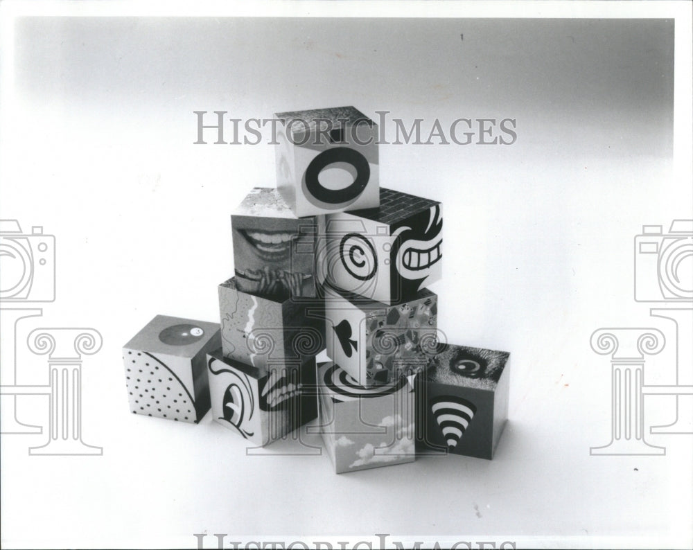 1991 Cubizm Sleek Sophisticated Block Game - Historic Images