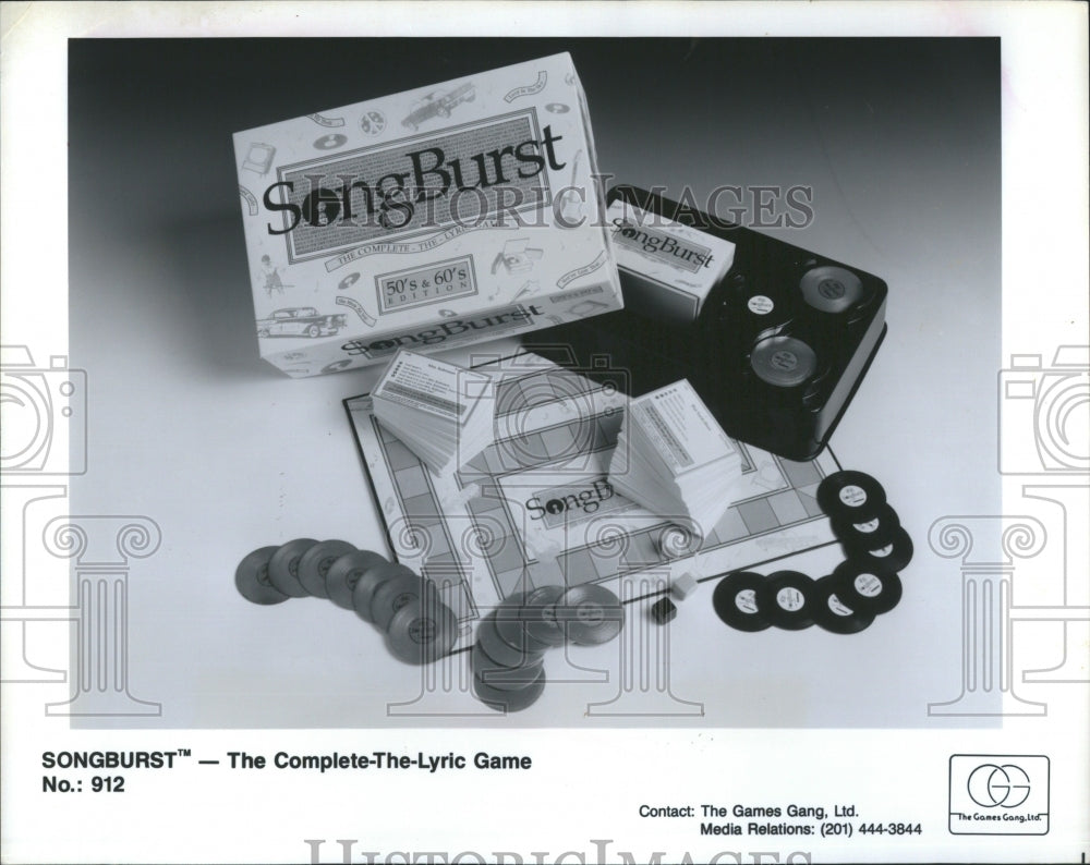 1992 SongBurst The Complete The Lyric Game  - Historic Images