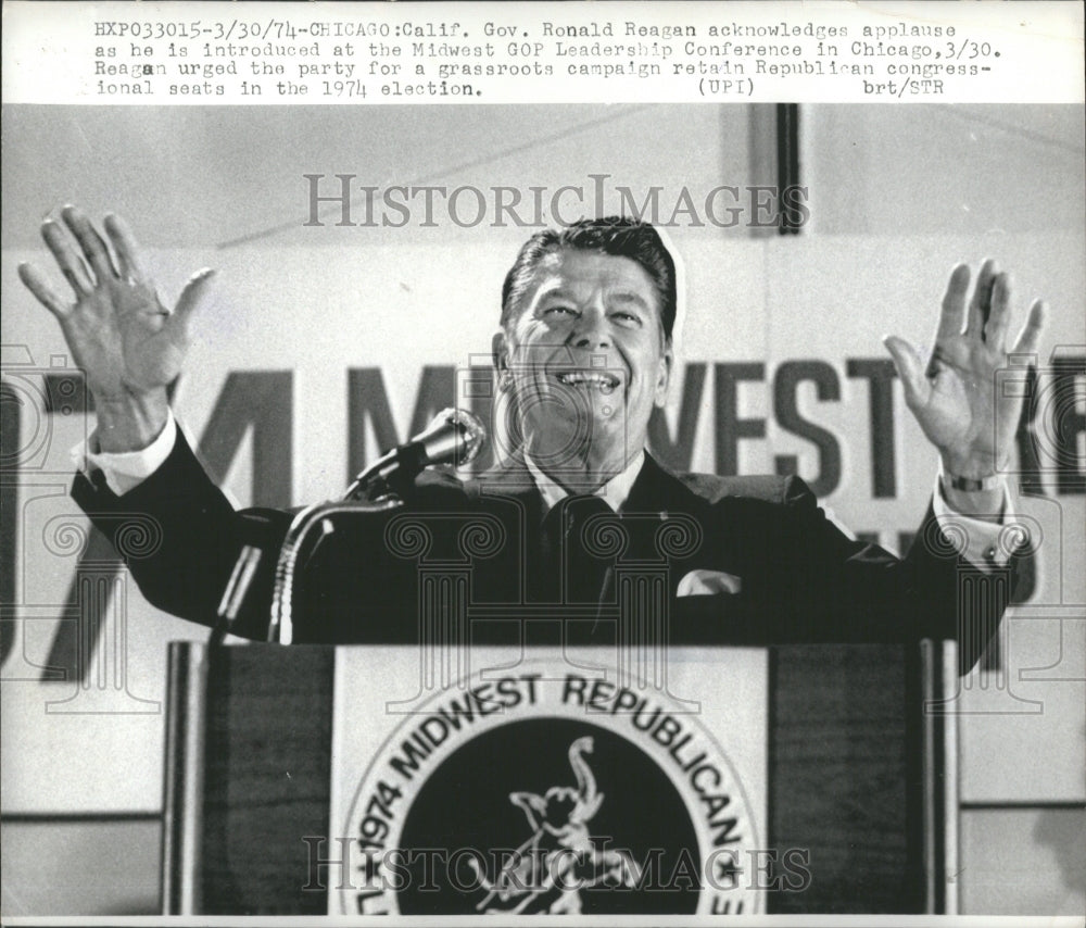 1974 GovReagan Grassroots Campaign Congress - Historic Images