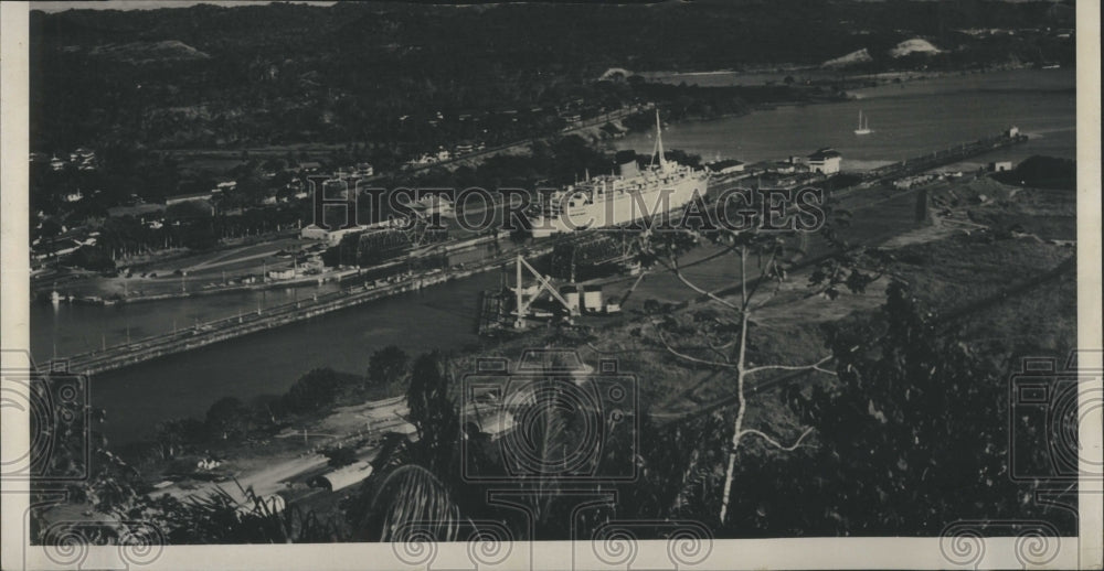 1957 Press Photo Panama Canal - Historic Images