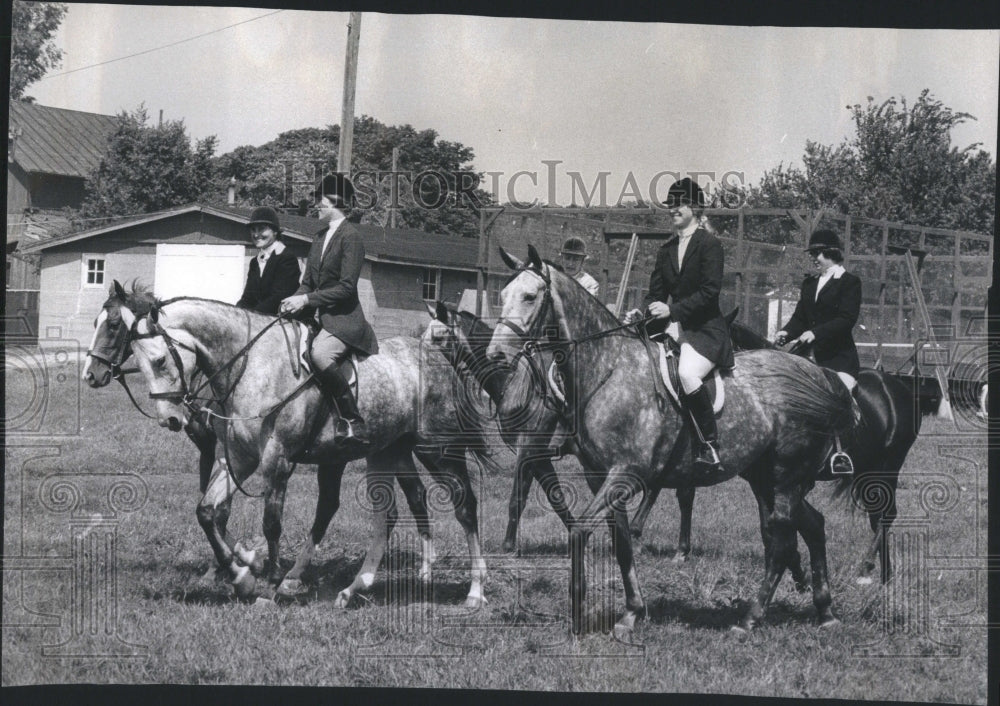 1972 Press Photo Wayne, ILL Dunham Riding club - Historic Images