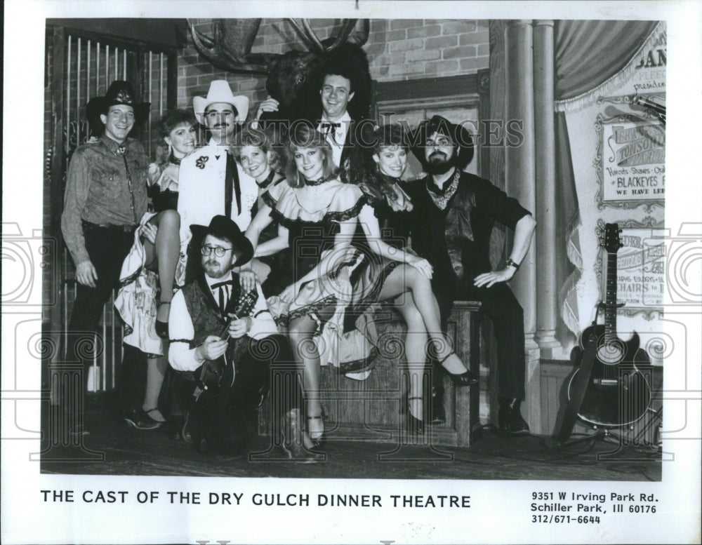 1989 Wild West Saloon Dinner Theater Cast - Historic Images