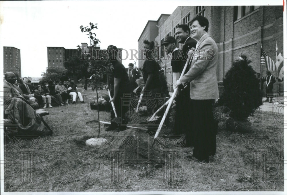 1993 Groundbreaking for New South Side Park - Historic Images