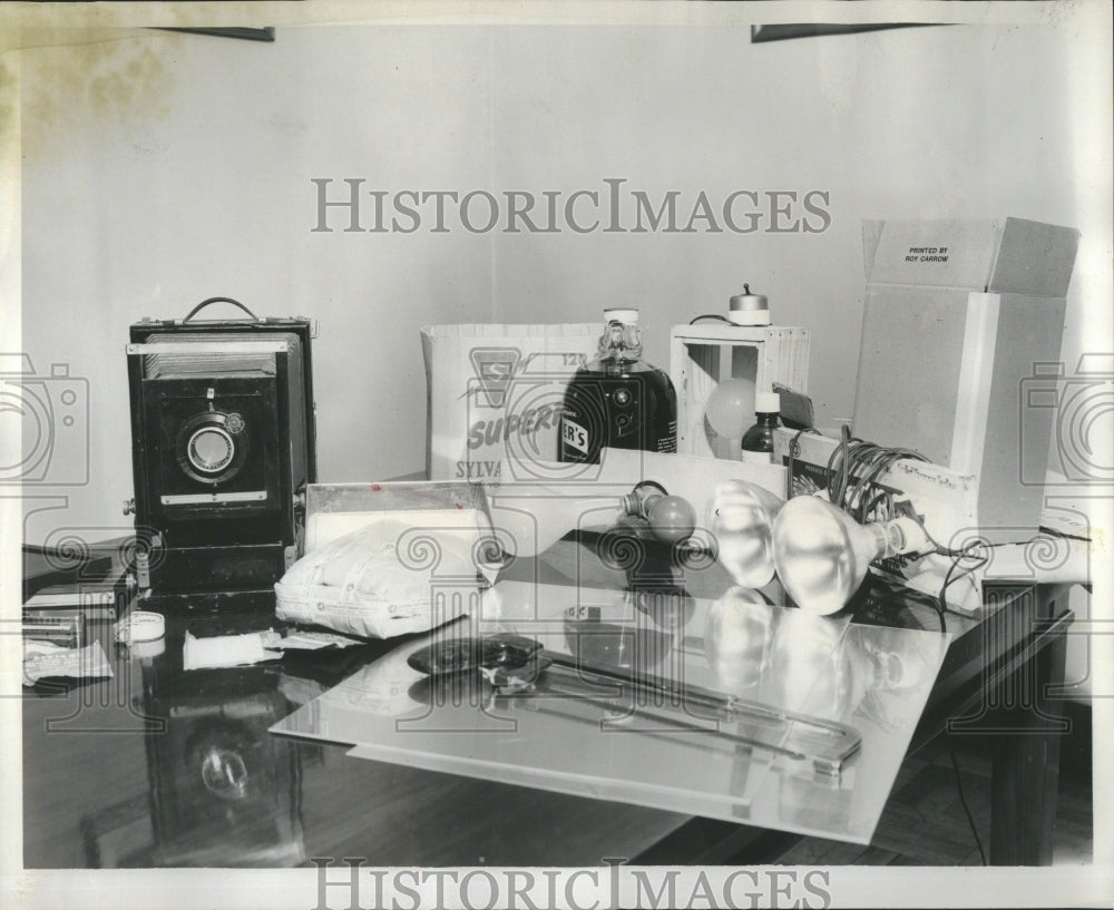 1954 Capture Counterfeiting Equipment - Historic Images