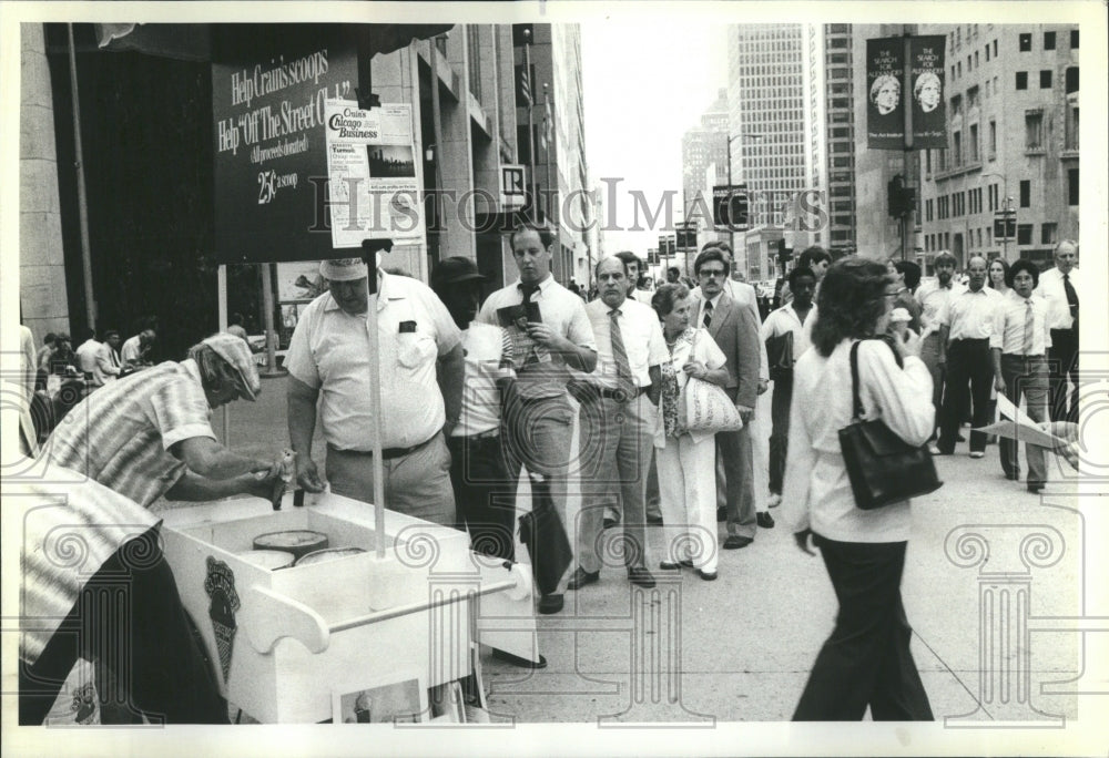 1981 Wrigley Building Ice Cream Crain&#39;s - Historic Images