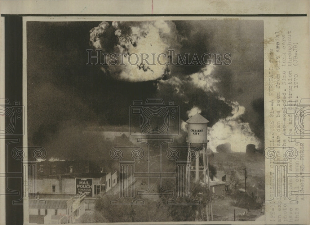 1970 Cresent City Ill Fire - Historic Images