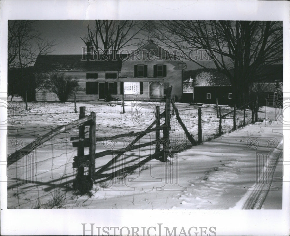 1955 Country Winter Snow Cool Climate - Historic Images