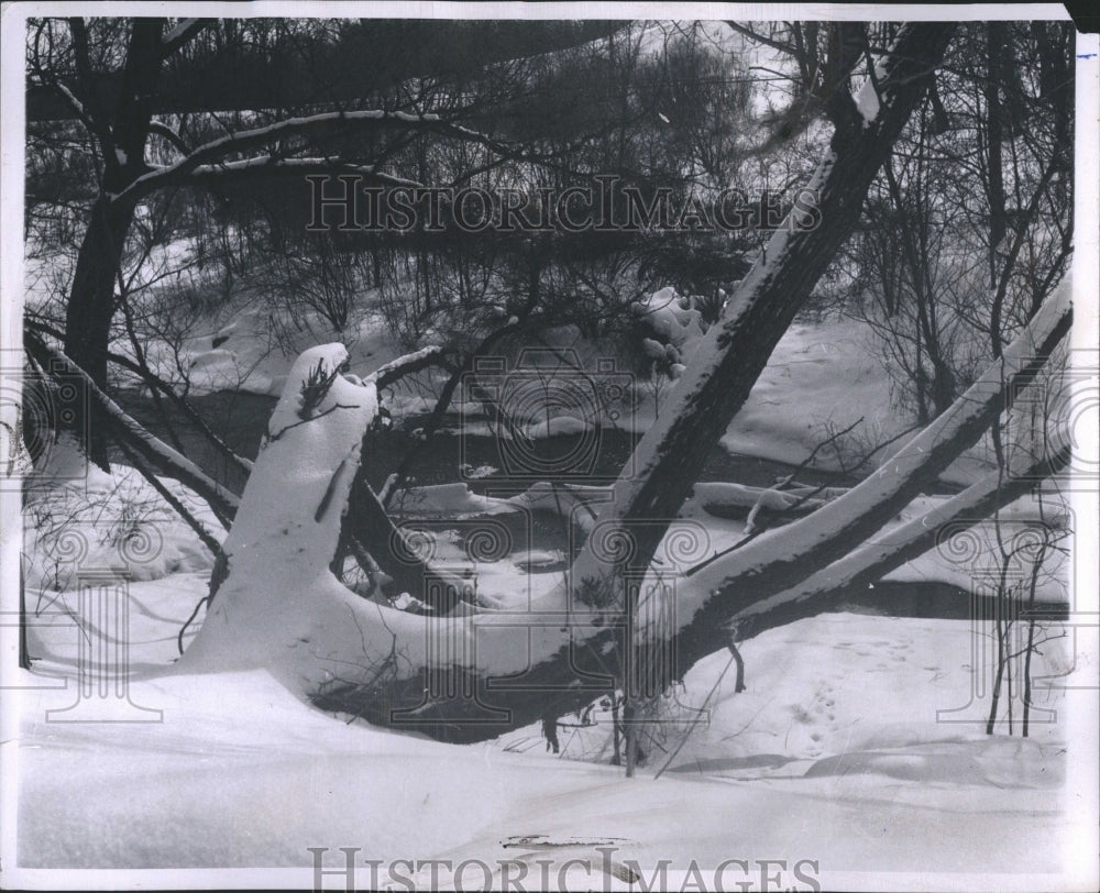 1963 winter in Michigan lake Orion - Historic Images