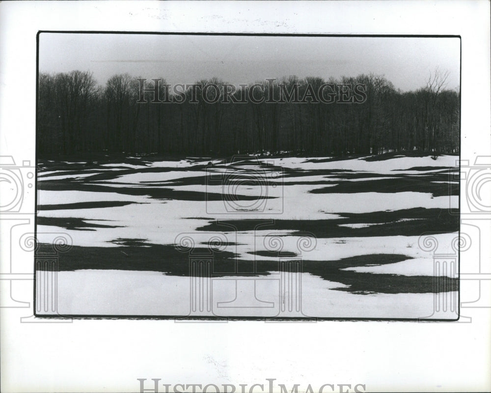 1983 Upper Peninsula Snow Patterns Winter - Historic Images