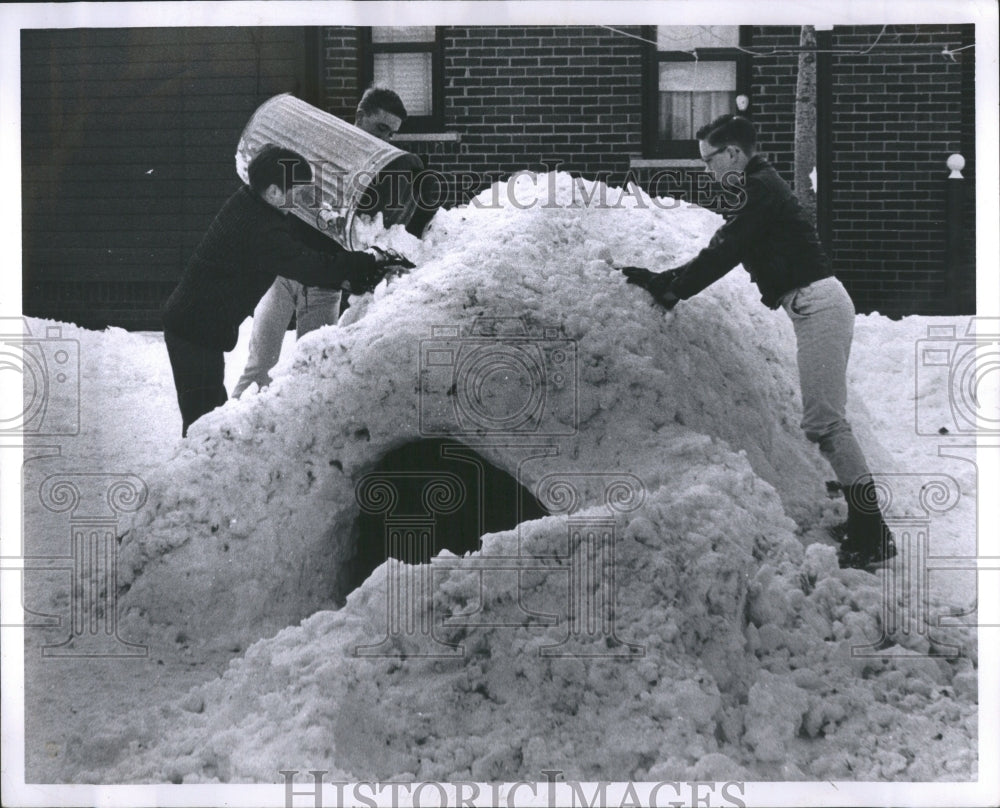 1965 Children Winter - Historic Images