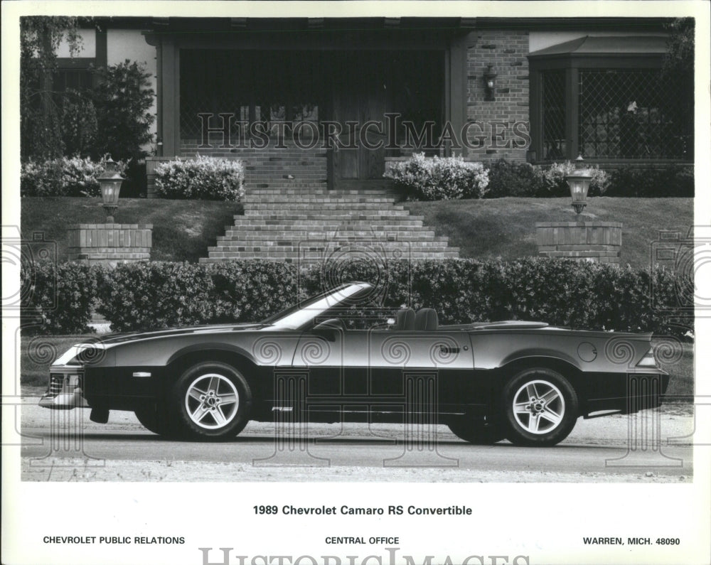 1989 Chevrolet Camaro Rs Convertible Car - Historic Images