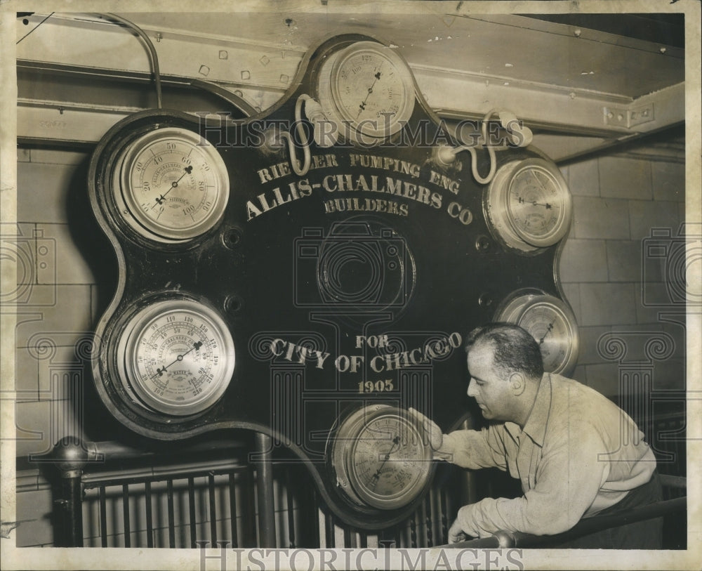 1955 Water Pumping Station Chicago - Historic Images