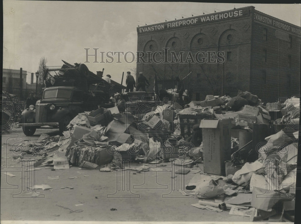 1942 Evaston City Yard Maple Clark Salvage - Historic Images
