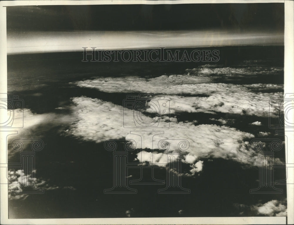 1932 Press Photo Aerial Shot Cumulus Clouds Fryeburg - Historic Images