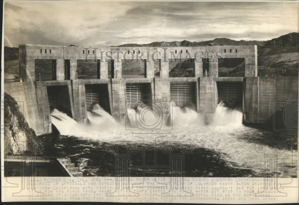 1939 Parker Dam  - Historic Images