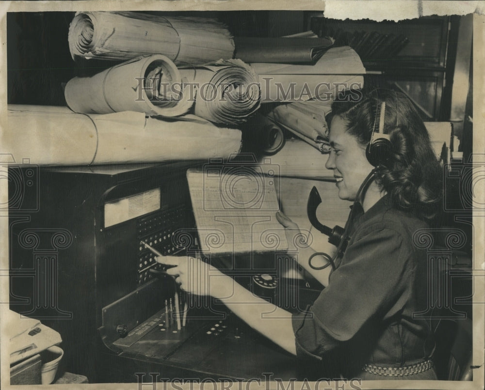 1948 Veronica Dorgan Telephone Operator - Historic Images