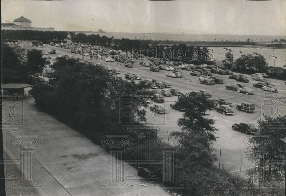 1948 Auto Parking Soldier Field - Historic Images