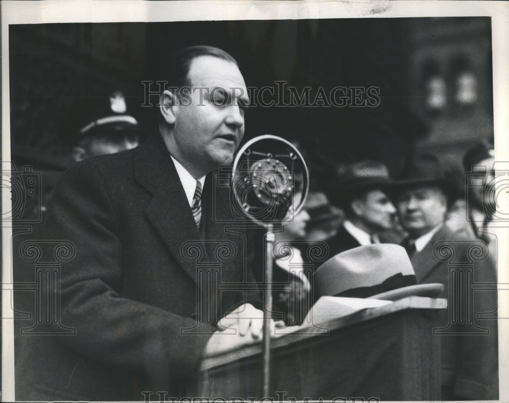 1936 Press Photo Couzens Mayor City Hall - Historic Images