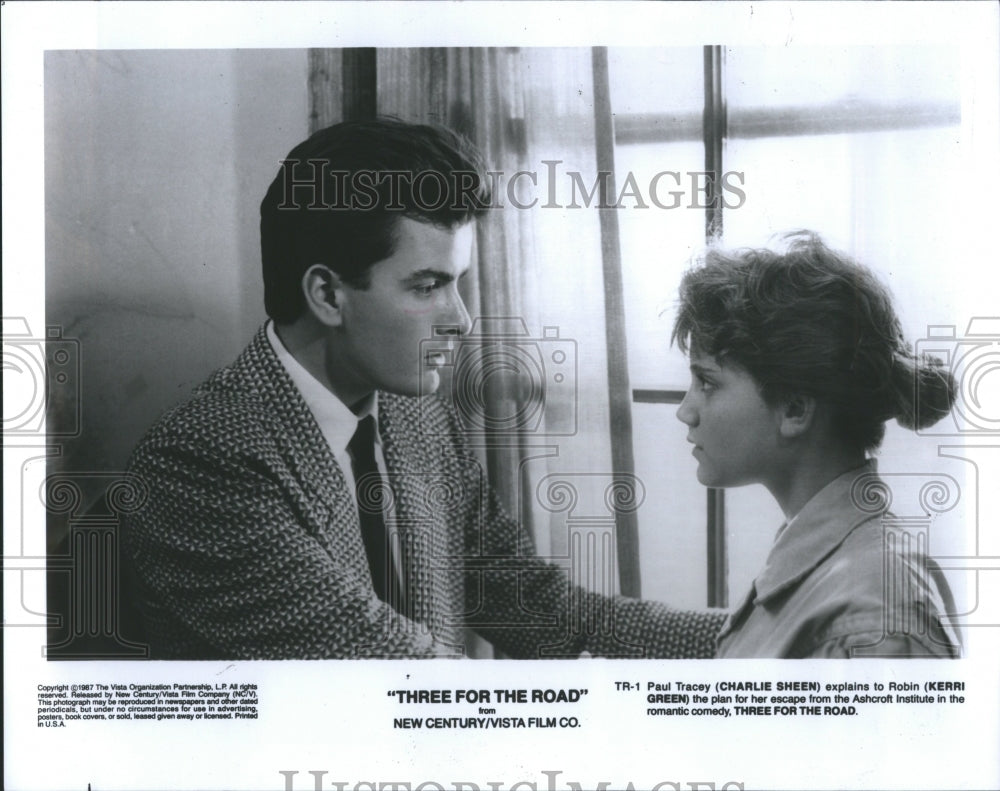 1987 Charlie Sheen Kerri Green - Historic Images