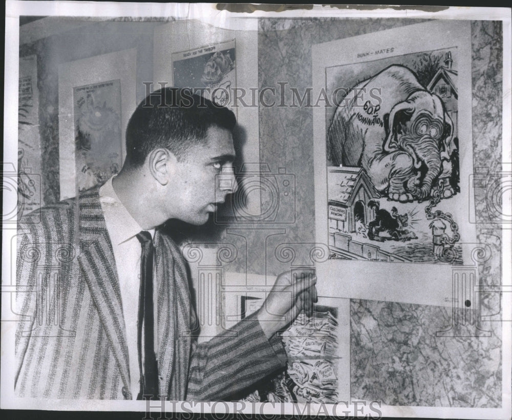 1960 Poinier Cartoonist Detroit News - Historic Images