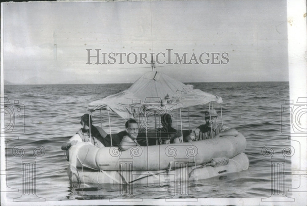 1958 Press Photo Hunt Plane Water Boat Aircraft US Navy - Historic Images
