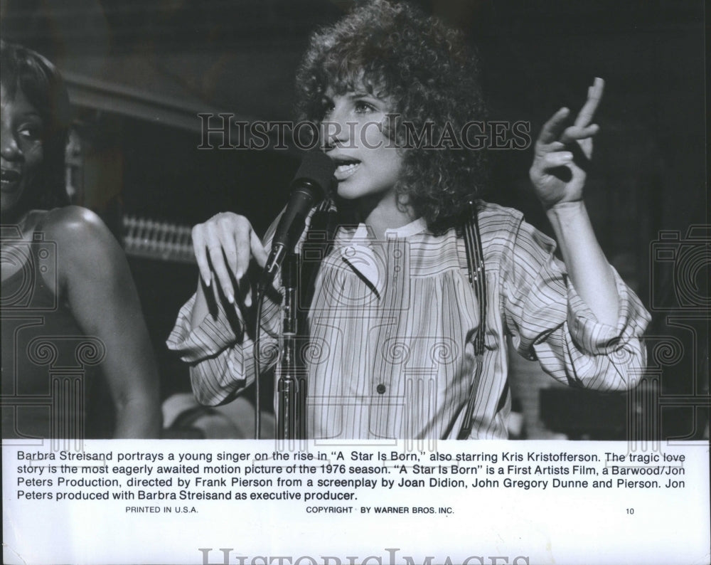 1976 Barbra Joan Streisand Singer Star Joan - Historic Images