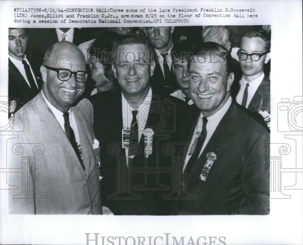 1964 Franklin D. Roosevelts&#39; Three Sons - Historic Images