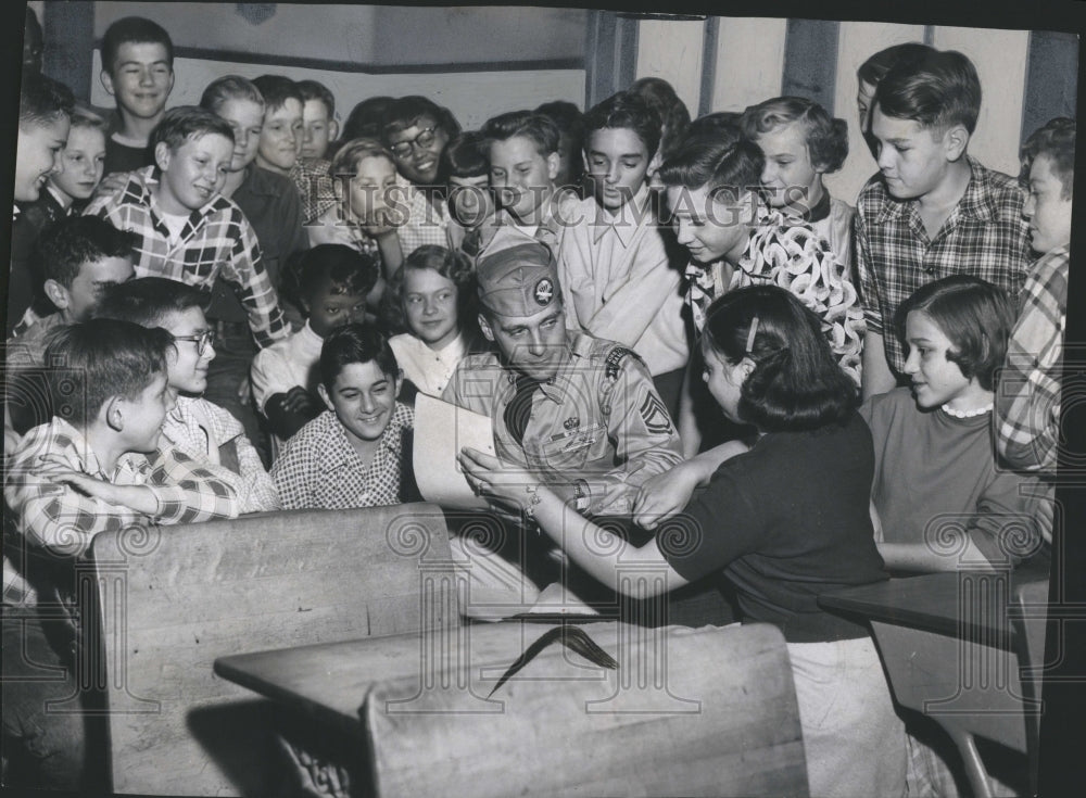 1953 Press Photo St.Anthony J.l Luhasih Field School - Historic Images