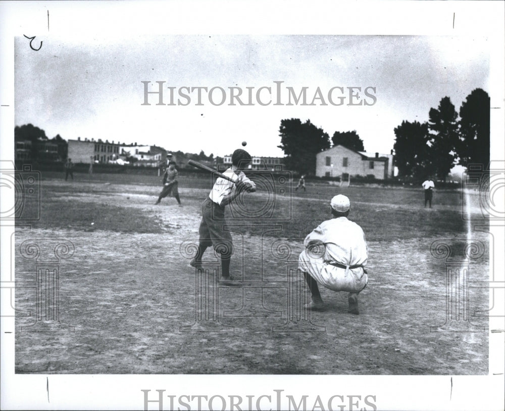  Playing Baseball in a Sandlot - Historic Images
