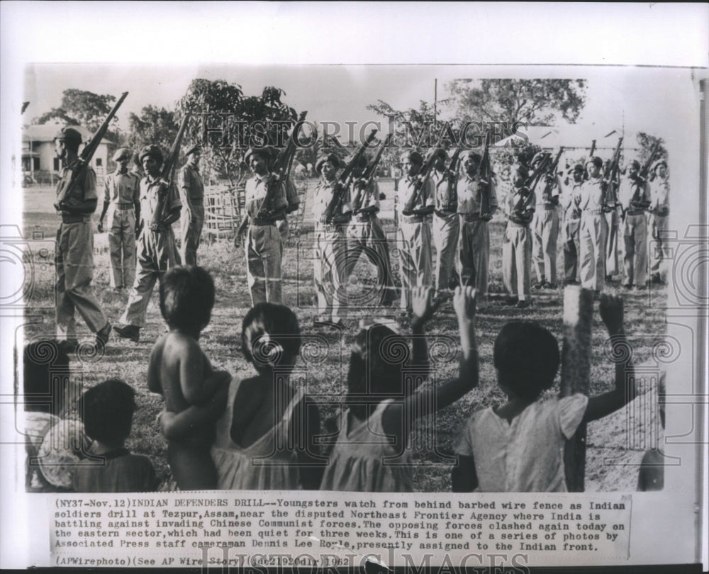 1962 Indian Soldiers Tezpur,Assam,Northeast - Historic Images