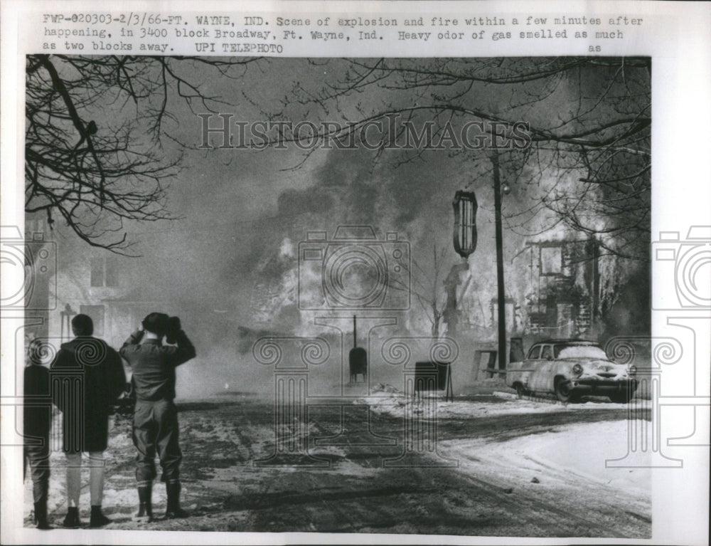 1966 Explosion Fire Broadway Odor Blocks - Historic Images
