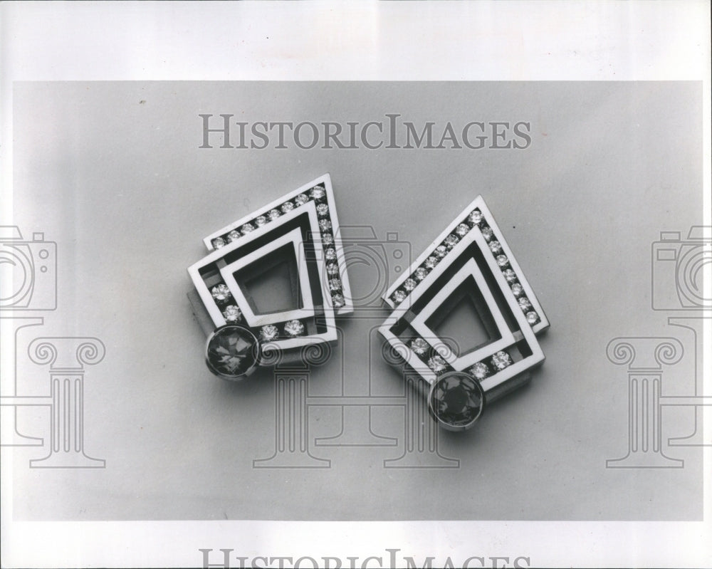 1988 Francois &quot;Skip&quot; Bodinet&#39;s earrings - Historic Images